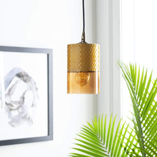 Surya Finsbury FNB-001 Modern Pendant Light -Carved Glass - Fifth and Modern