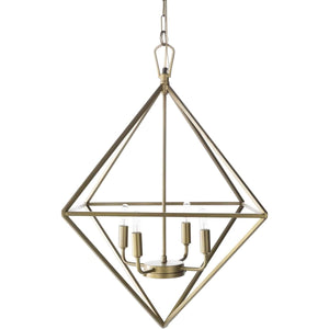 Surya Bach HCB-002 Modern Pendant Light -Antiqued Brass - Fifth and Modern