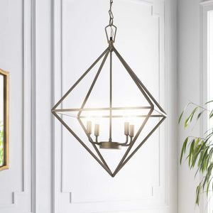 Surya Bach HCB-002 Modern Pendant Light -Antiqued Brass - Fifth and Modern