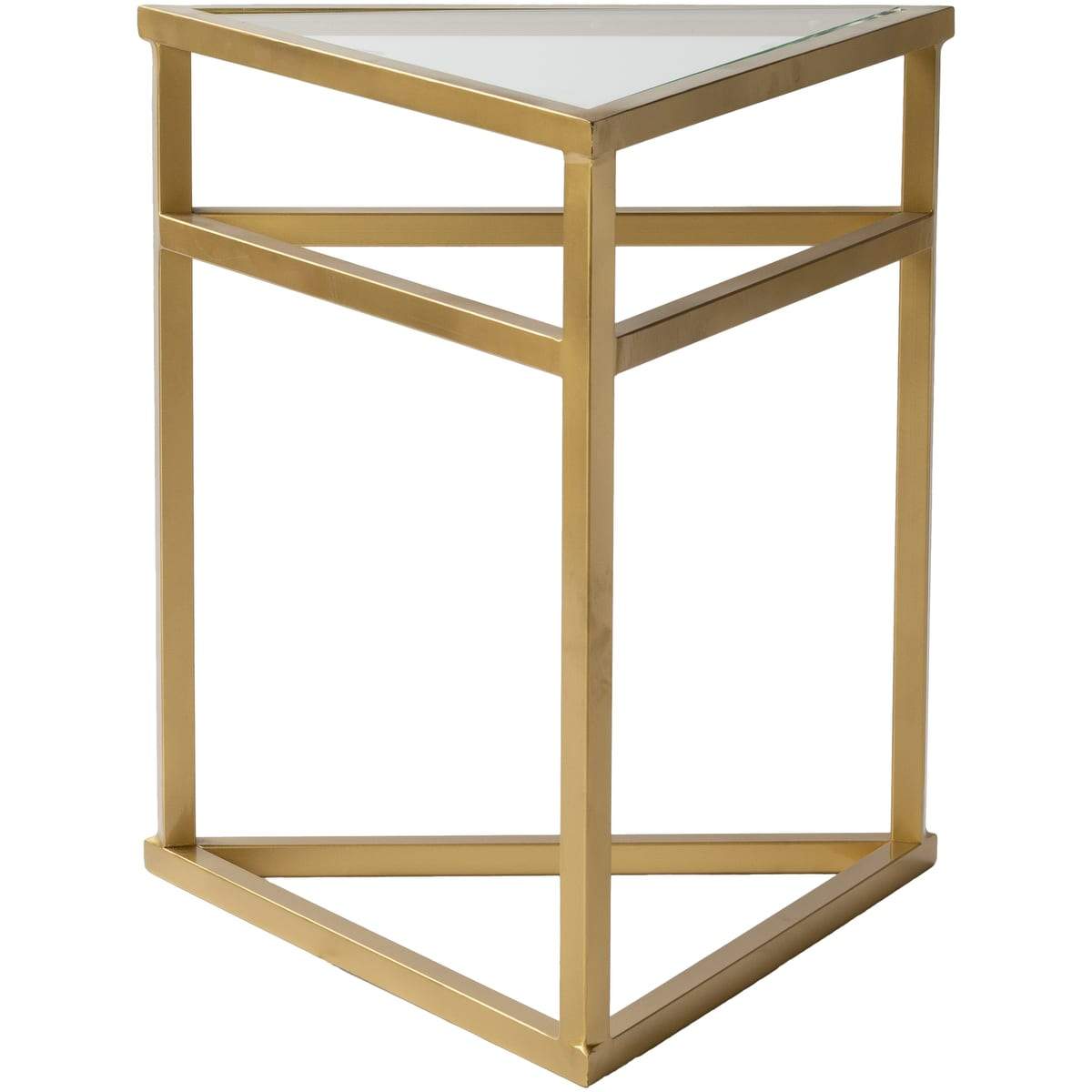 Surya Halifax HLI-001 Accent End Table -Contemporary, Handcrafted, Metal, Glass - Fifth and Modern