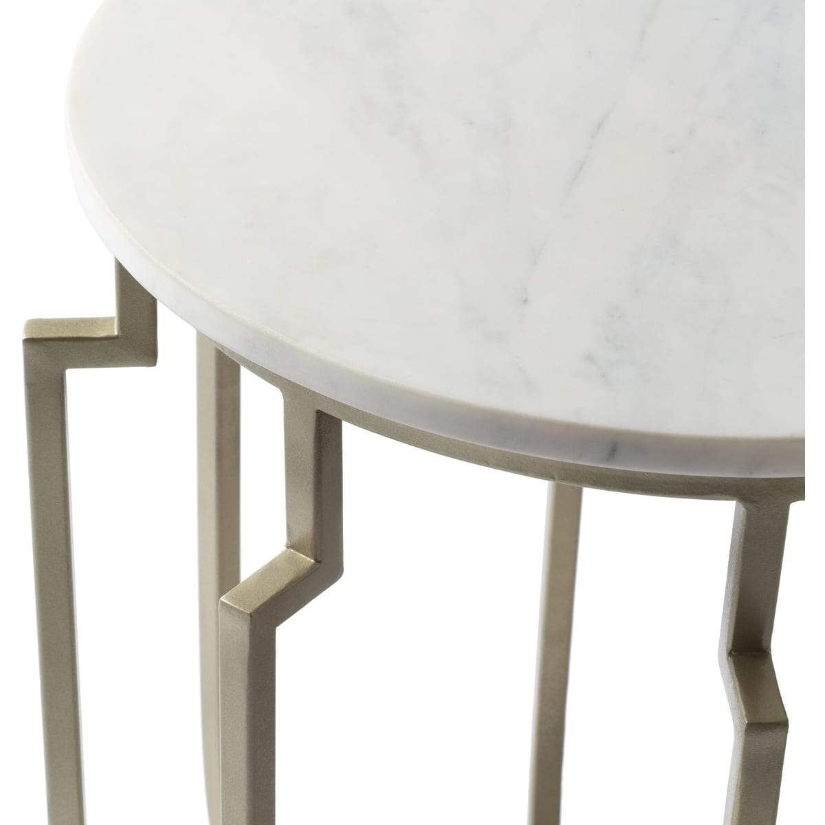 Surya Hendrix HNX-001 Accent End Table -Modern, Handcrafted, Marble Top - Fifth and Modern