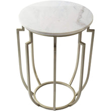 Surya Hendrix HNX-001 Accent End Table -Modern, Handcrafted, Marble Top - Fifth and Modern