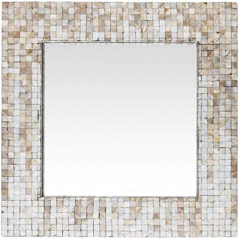 Surya Hornbrook HRN-001 Square Coastal Mirror -Grey - Fifth and Modern