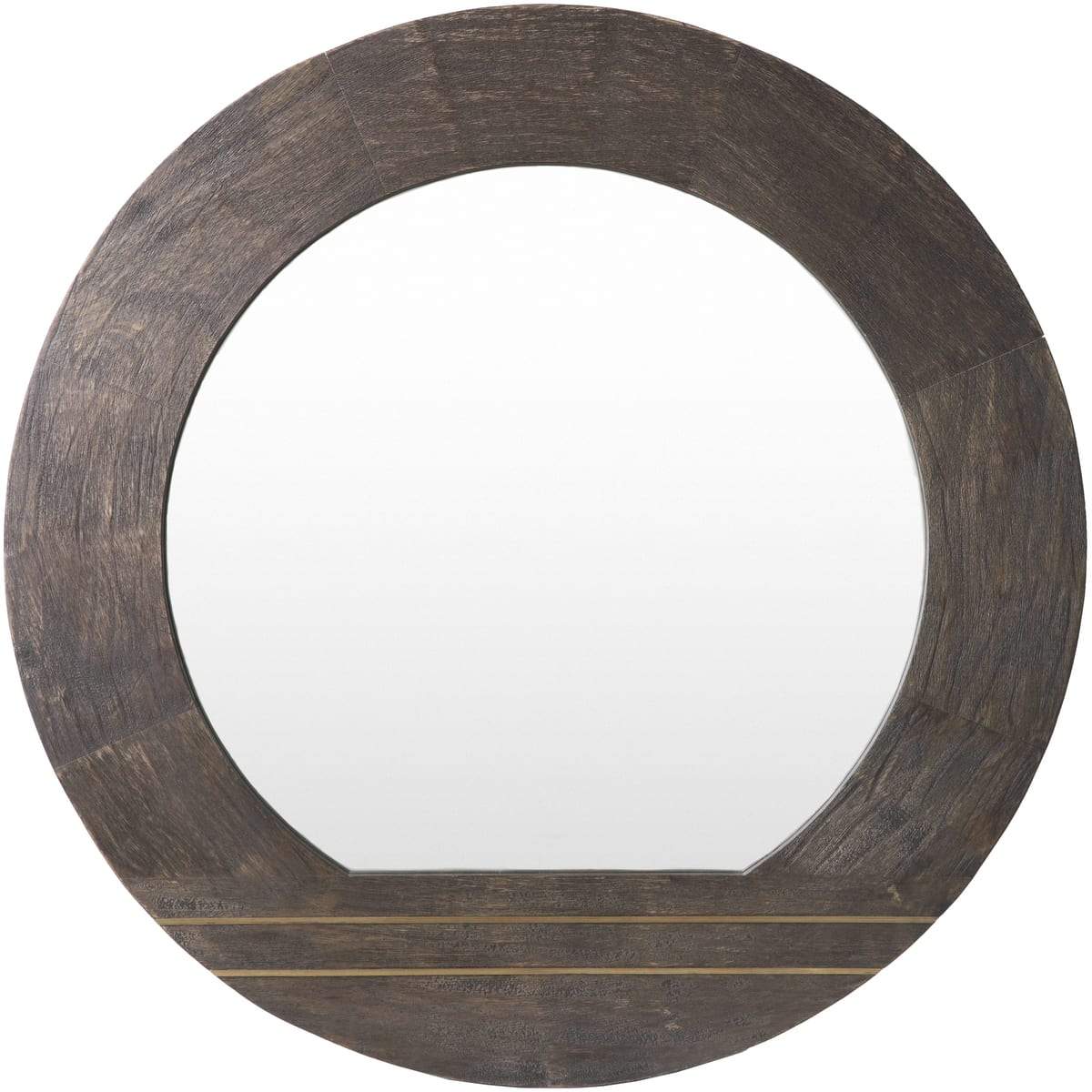 Surya Haveli HVL-002 Round Modern Mirror - Fifth and Modern