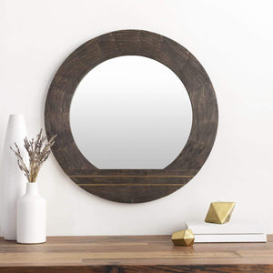 Surya Haveli HVL-002 Round Modern Mirror - Fifth and Modern