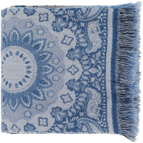 Surya Indira IRI-1004  Bohemian/Global Woven Wool Throw Blanket - Fifth and Modern