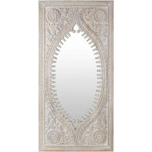 Surya Jodhpur JOD-001 Rectangle Traditional Mirror -White - Fifth and Modern