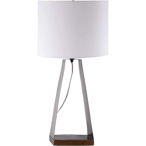 Surya Kaiser KIS-001 Modern Table Lamp -Silver Metallic - Fifth and Modern