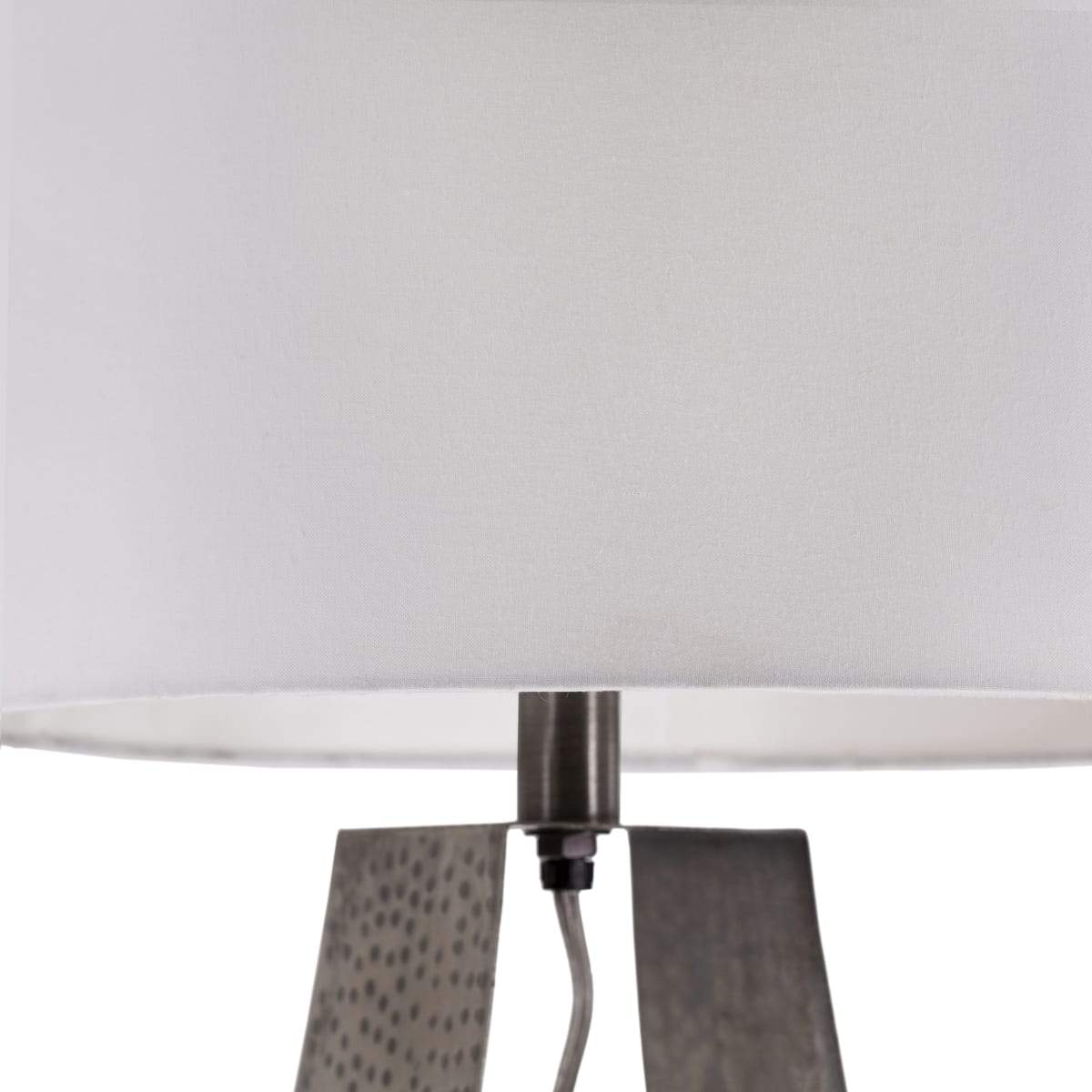 Surya Kaiser KIS-001 Modern Table Lamp -Silver Metallic - Fifth and Modern