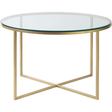 Surya Karen KRE-001 Modern Center Table -Handcrafted, Glass Top, Metal Base - Fifth and Modern