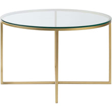 Surya Karen KRE-001 Modern Center Table -Handcrafted, Glass Top, Metal Base - Fifth and Modern