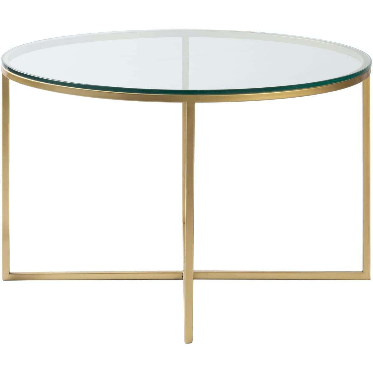 Surya Karen KRE-001 Modern Center Table -Handcrafted, Glass Top, Metal Base - Fifth and Modern