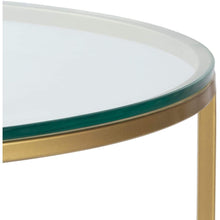 Surya Karen KRE-001 Modern Center Table -Handcrafted, Glass Top, Metal Base - Fifth and Modern