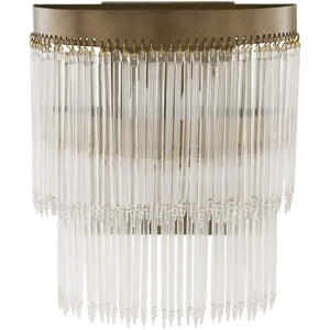 Surya Layne LAE-001 Wall Sconces -Antique Brass & Glass - Fifth and Modern