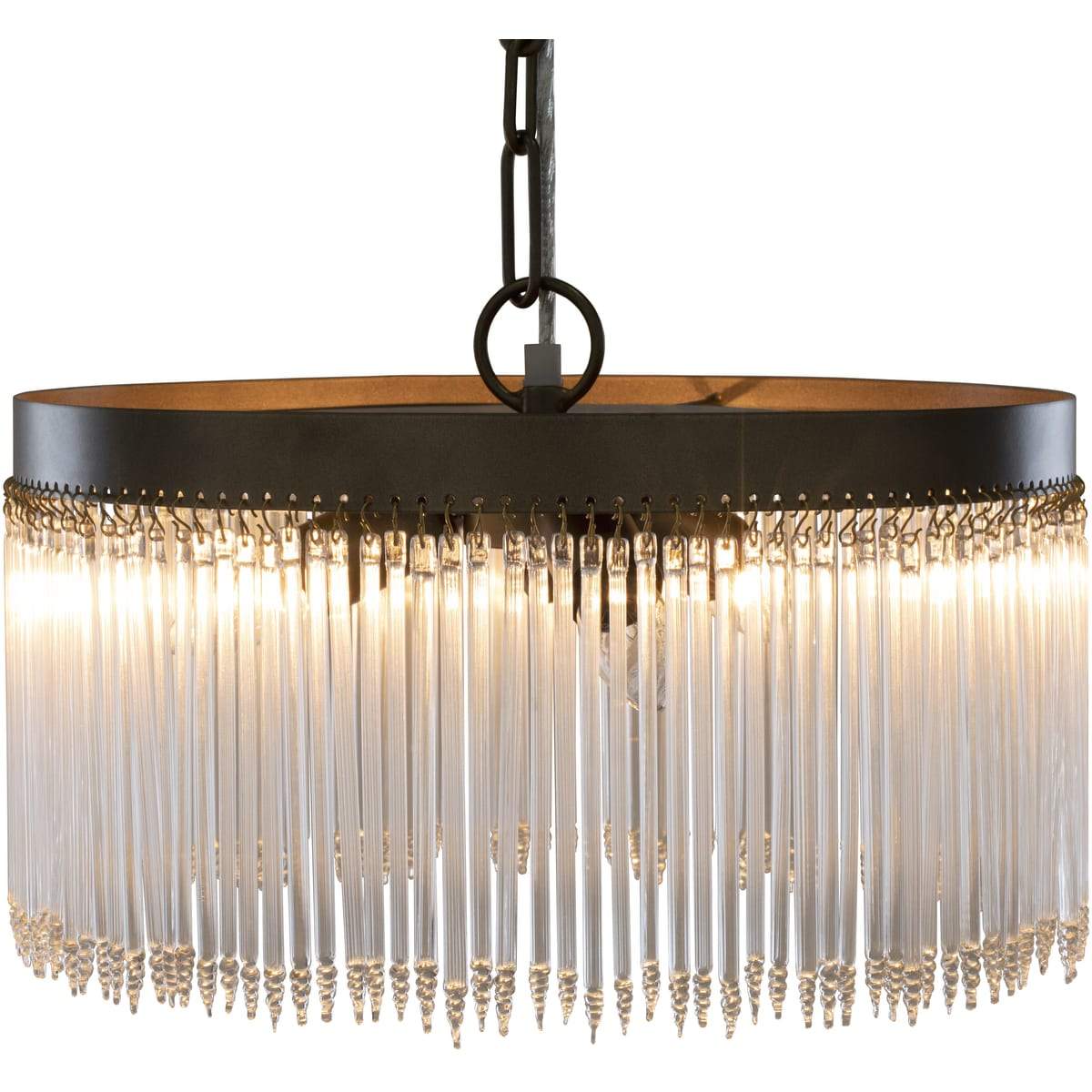 Surya Layne LAE-002 Modern Chandelier -Antique Brass - Fifth and Modern