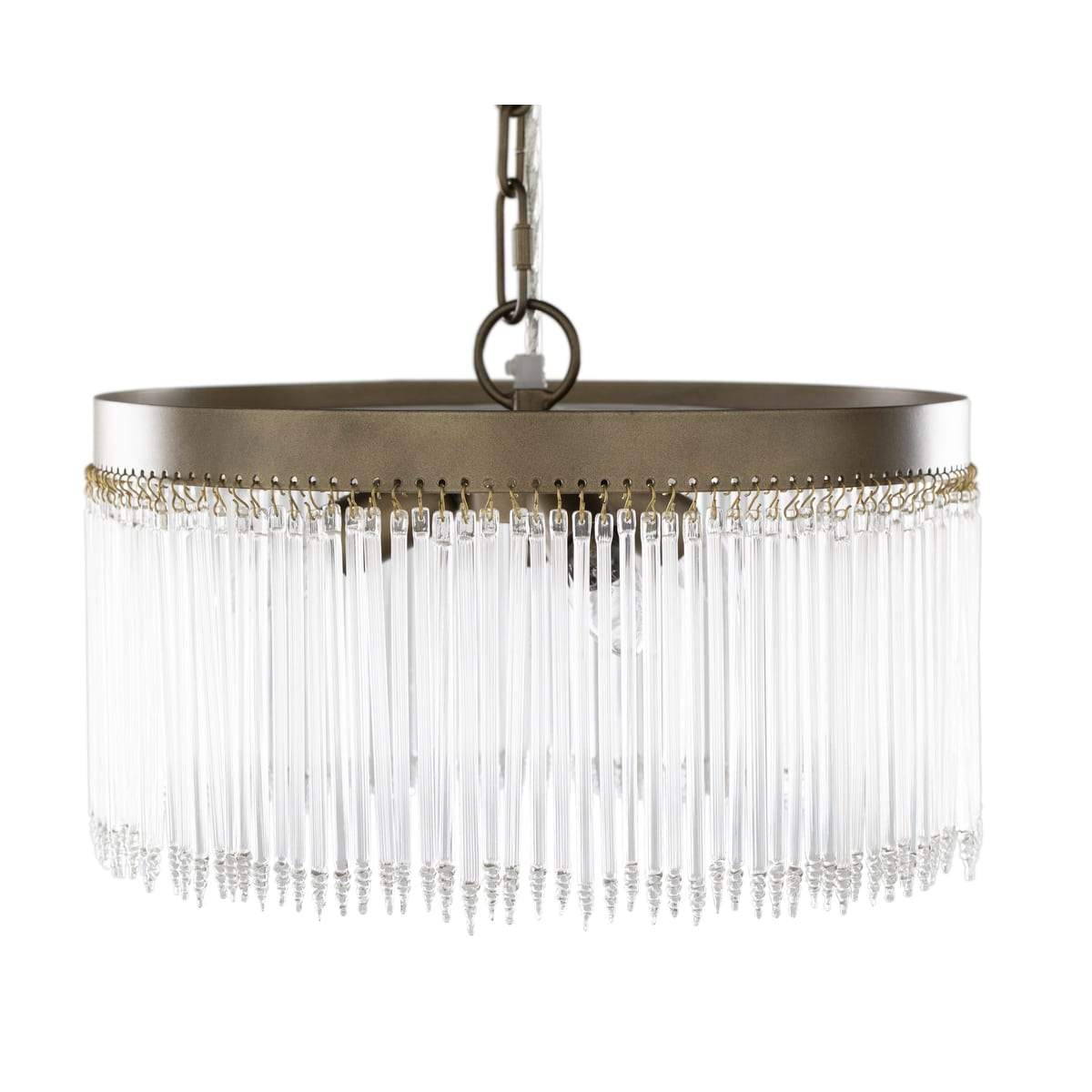 Surya Layne LAE-002 Modern Chandelier -Antique Brass - Fifth and Modern