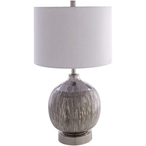 Surya Allie LLE-001 Modern Table Lamp -Silver/Pearl Glass Body - Fifth and Modern