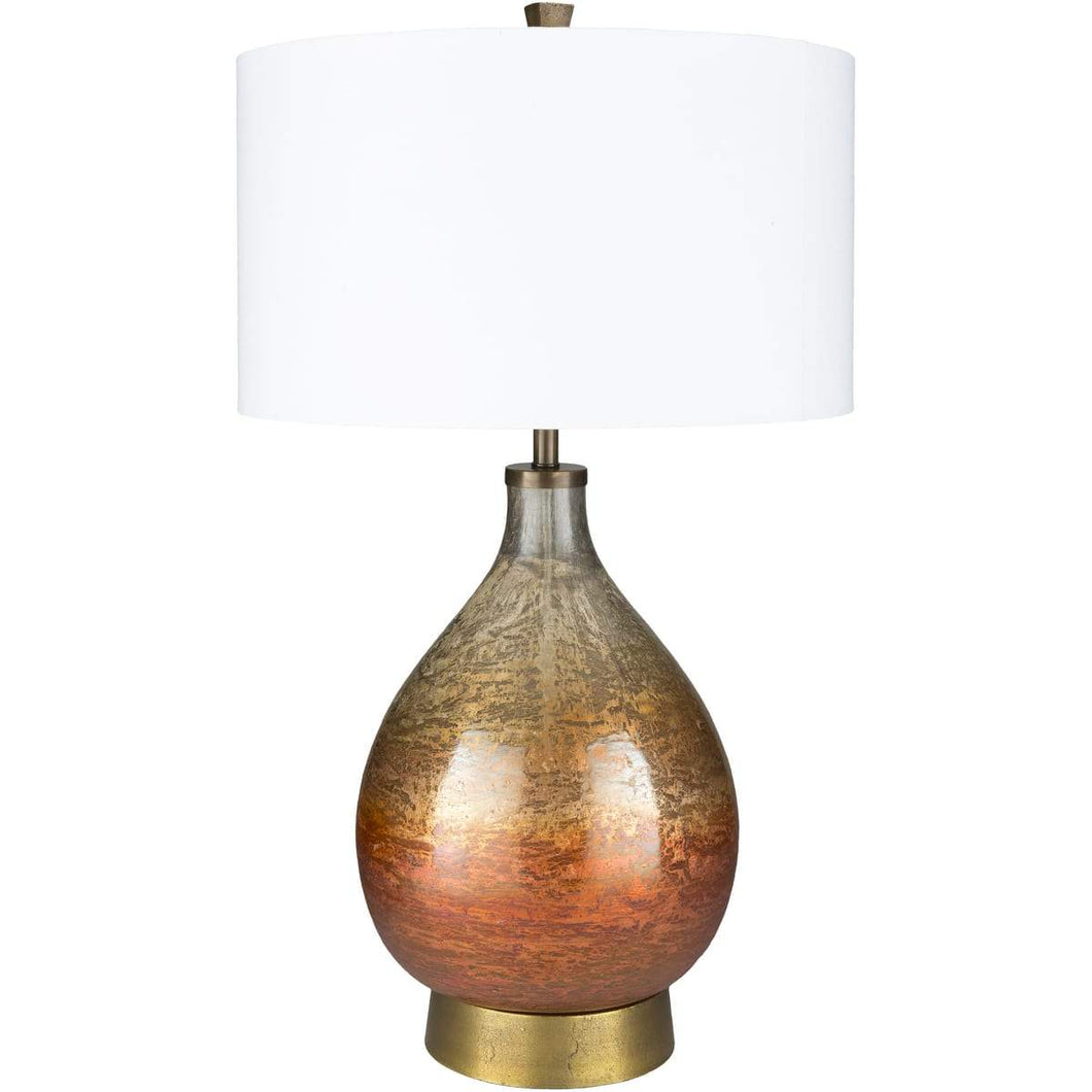 Surya Lulu LUL-001 Updated Traditional Table Lamp -Hand Painted Glass Body - Fifth and Modern