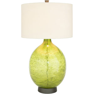 Surya Lulu LUL-002 Updated Traditional Table Lamp -Hand Painted Glass Body - Fifth and Modern