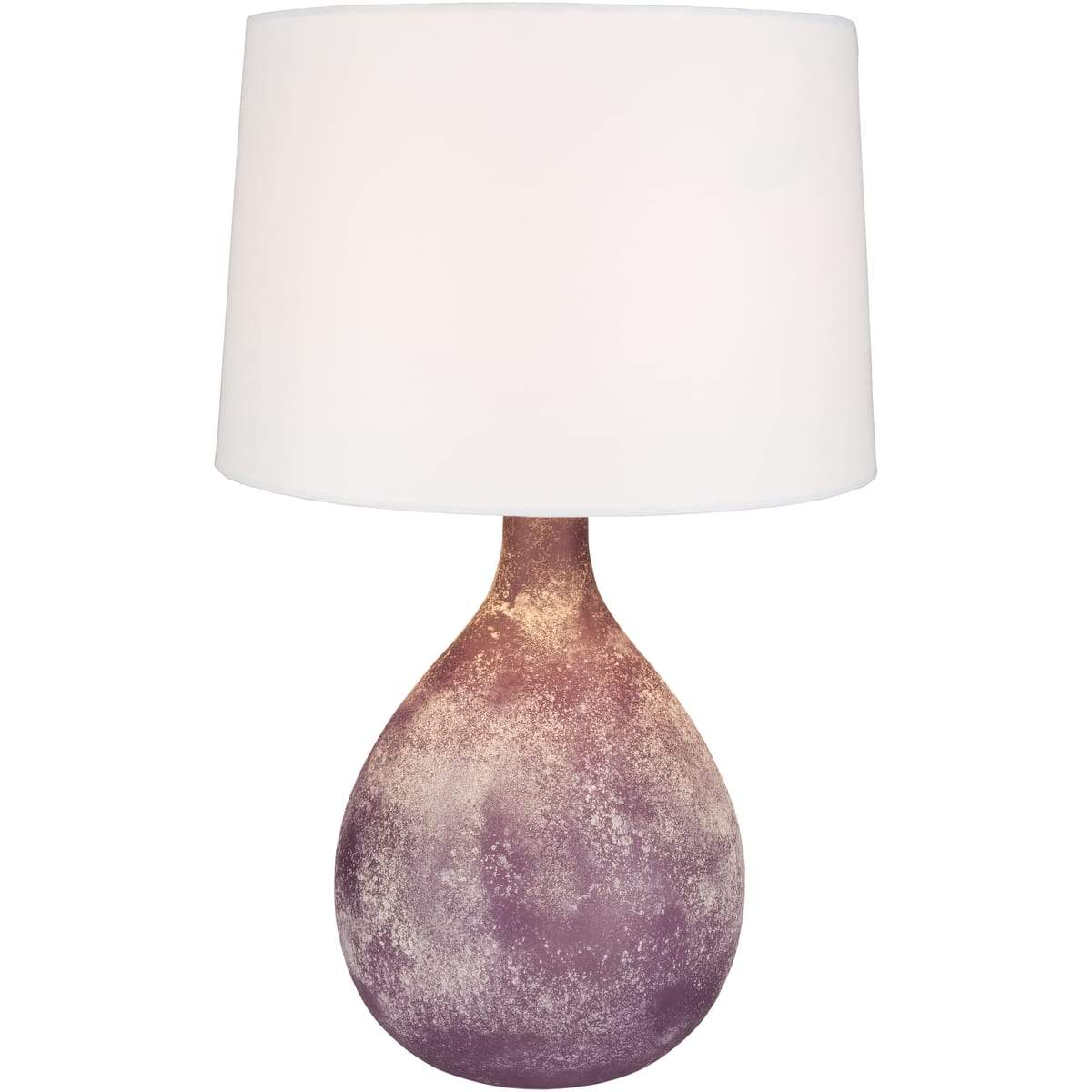 Surya Meadowside MDE-002 Transitional Table Lamp -Purple Frosted Glass - Fifth and Modern