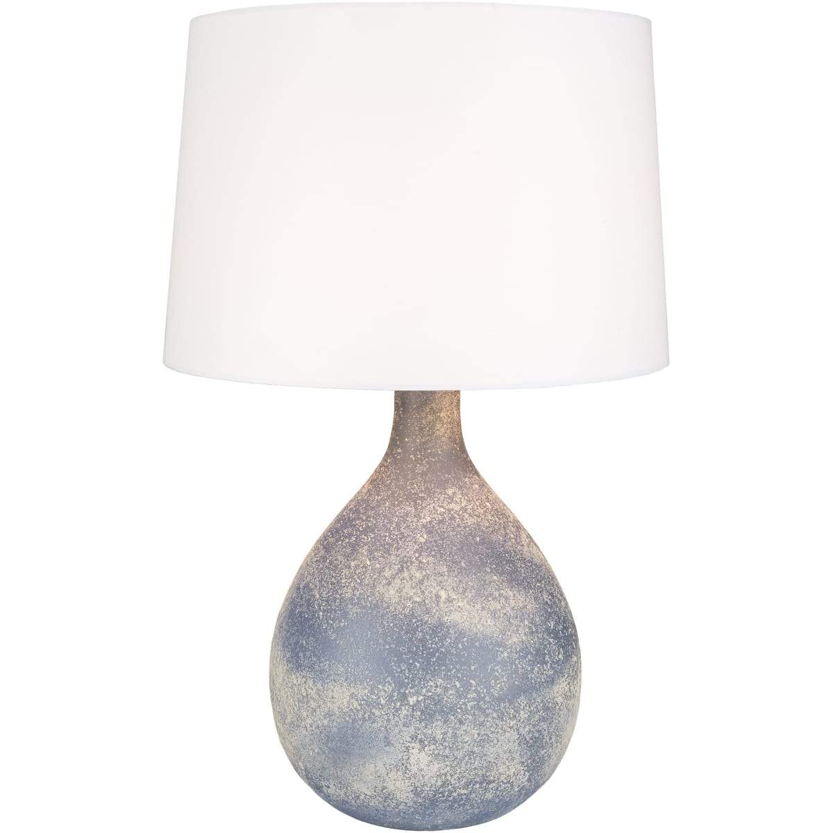 Surya Meadowside MDE-003 Transitional Table Lamp -Denim Frosted Glass - Fifth and Modern