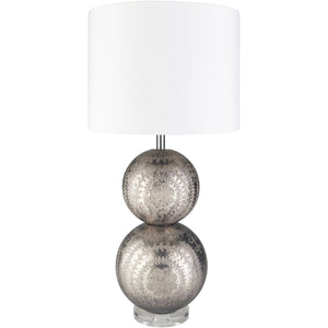 Surya Millicent MIC-001 Updated Traditional Table Lamp -Silver - Fifth and Modern