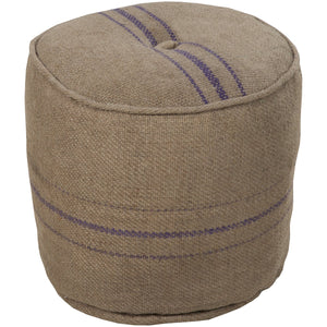 Surya Burlap POUF-13 Pouf - Fifth and Modern