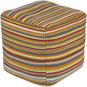 Surya Calvin POUF-149 Pouf - Fifth and Modern