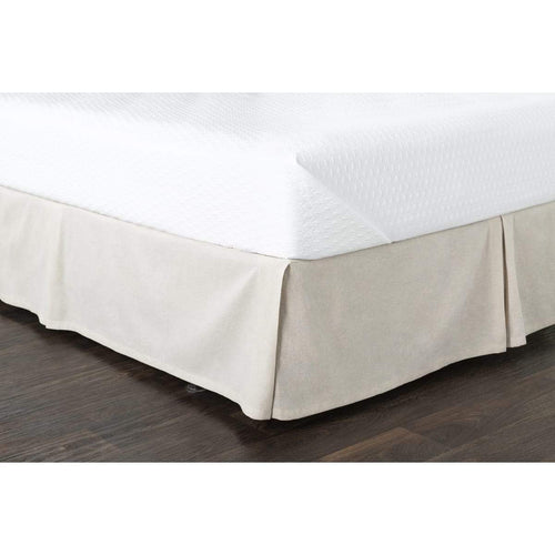 Surya Peyton PTSKT-1001 Bed Skirt -Linen/Cotton, Ivory - Fifth and Modern