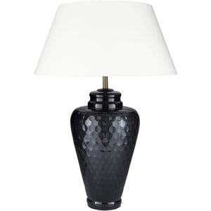 Surya Quinn QNN-002 Traditional Table Lamp -Charcoal - Fifth and Modern