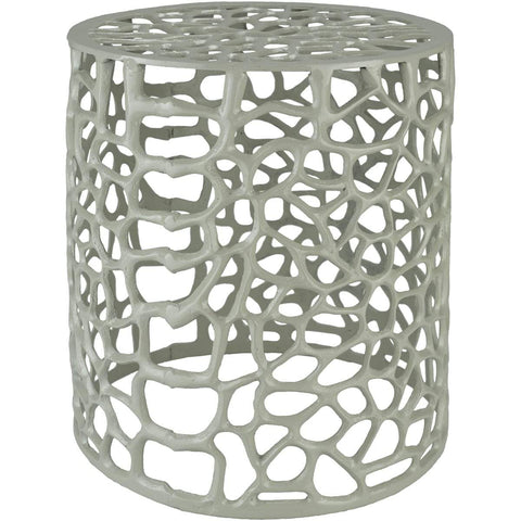 Surya Risa RIS-002 Modern End Table -Metal, Sage - Fifth and Modern