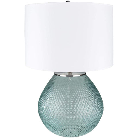 Surya Arlo RLO-003 Transitional Table Lamp -Blue Glazed Glass - Fifth and Modern