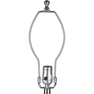 Surya Arlo RLO-001 Transitional Table Lamp -Medium Gray, Glazed Glass - Fifth and Modern