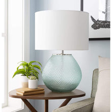 Surya Arlo RLO-003 Transitional Table Lamp -Blue Glazed Glass - Fifth and Modern