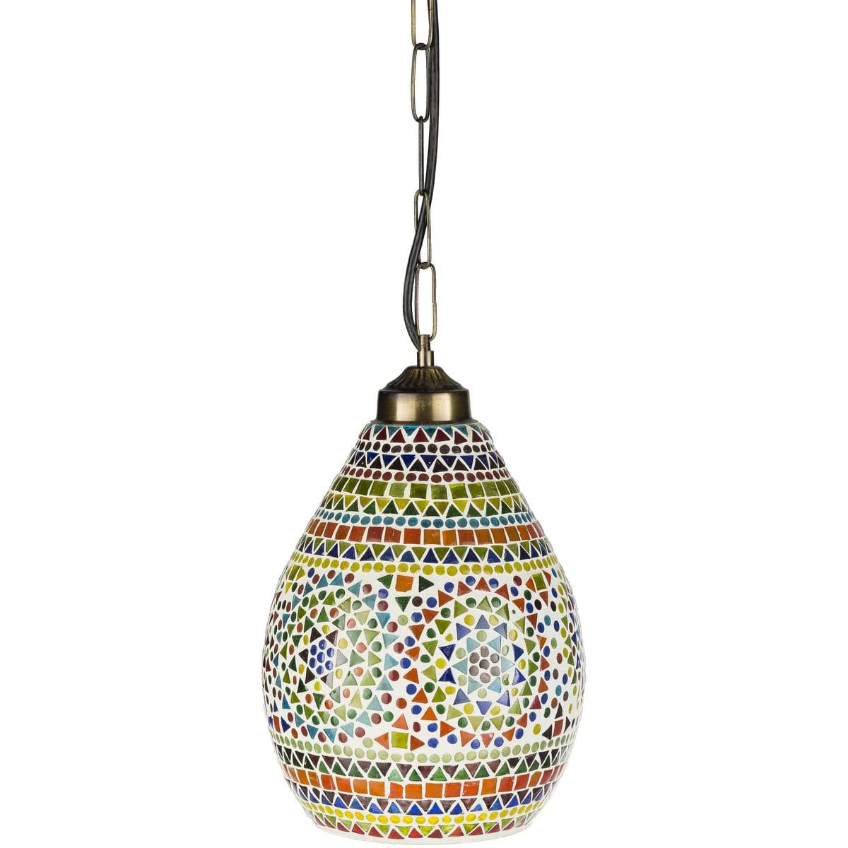 Surya Santillian SIN-003 Transitional Pendant Light -Mosaic - Fifth and Modern