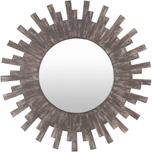 Surya Sun SNU-001 Sunburst Shaped Traditional Mirror -Antiqued - Fifth and Modern