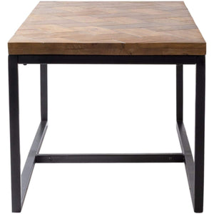 Surya Stratford SRA-002 Transitional End Table -Handcrafted, Wood Top - Fifth and Modern