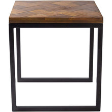 Surya Stratford SRA-002 Transitional End Table -Handcrafted, Wood Top - Fifth and Modern