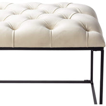 Surya Savoy SVY-001 Modern Velvet Bench -Ivory Top - Fifth and Modern