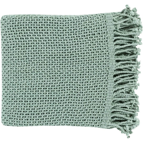 Surya Tibey TBE-5000  Texture Woven Cotton Throw Blanket - Fifth and Modern