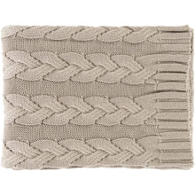 Surya Thea TEH-1001  Transitional Knitted Cotton Throw Blanket - Fifth and Modern