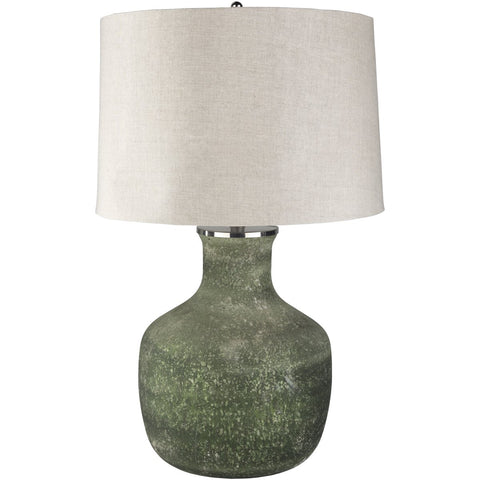 Surya Matteo TEO-001 Updated Traditional Table Lamp -Dark Green - Fifth and Modern