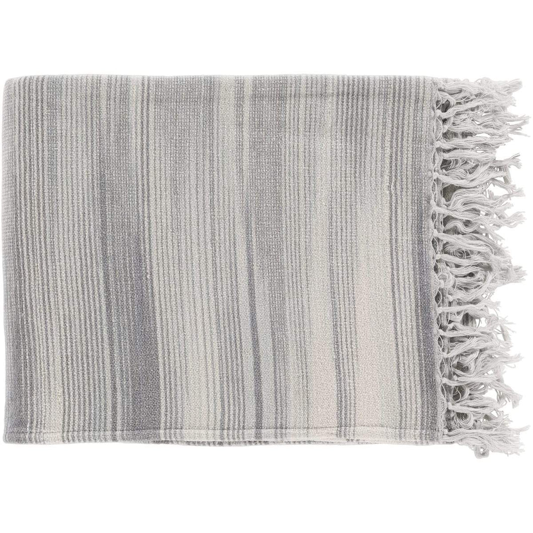 Surya Tanga TGN-7002  Modern Woven Chenille-Cotton Throw Blanket - Fifth and Modern