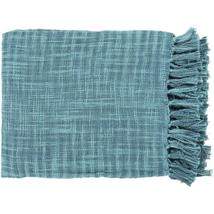 Surya Tori TOR-001  Texture Woven Cotton Throw Blanket - Fifth and Modern