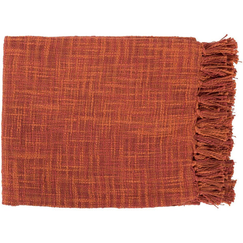 Surya Tori TOR-004  Texture Woven Cotton Throw Blanket - Fifth and Modern