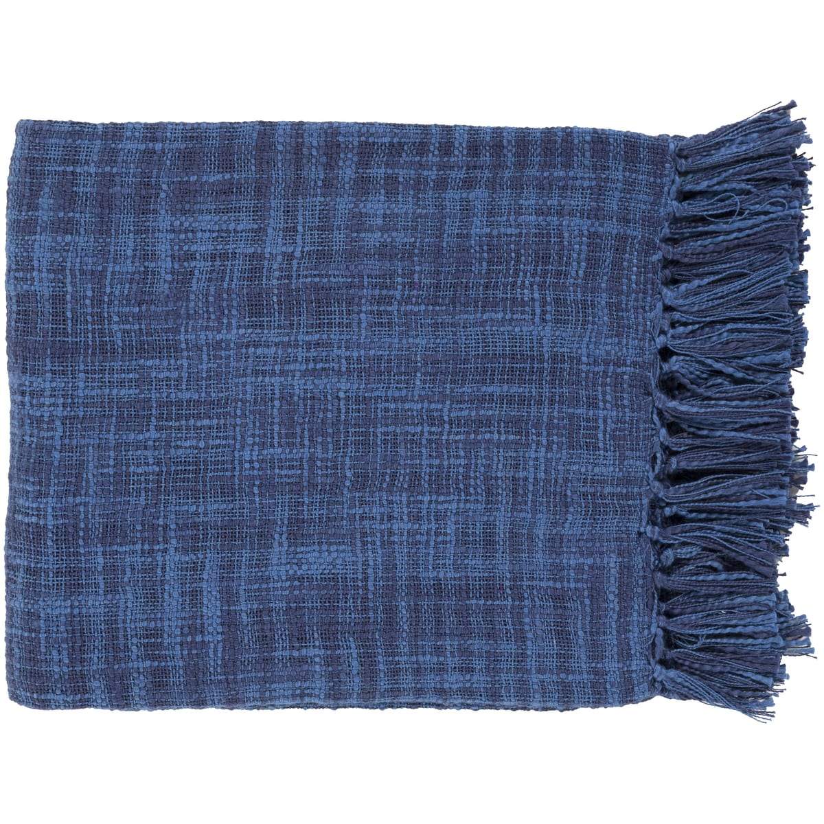 Surya Tori TOR-005  Texture Woven Cotton Throw Blanket - Fifth and Modern