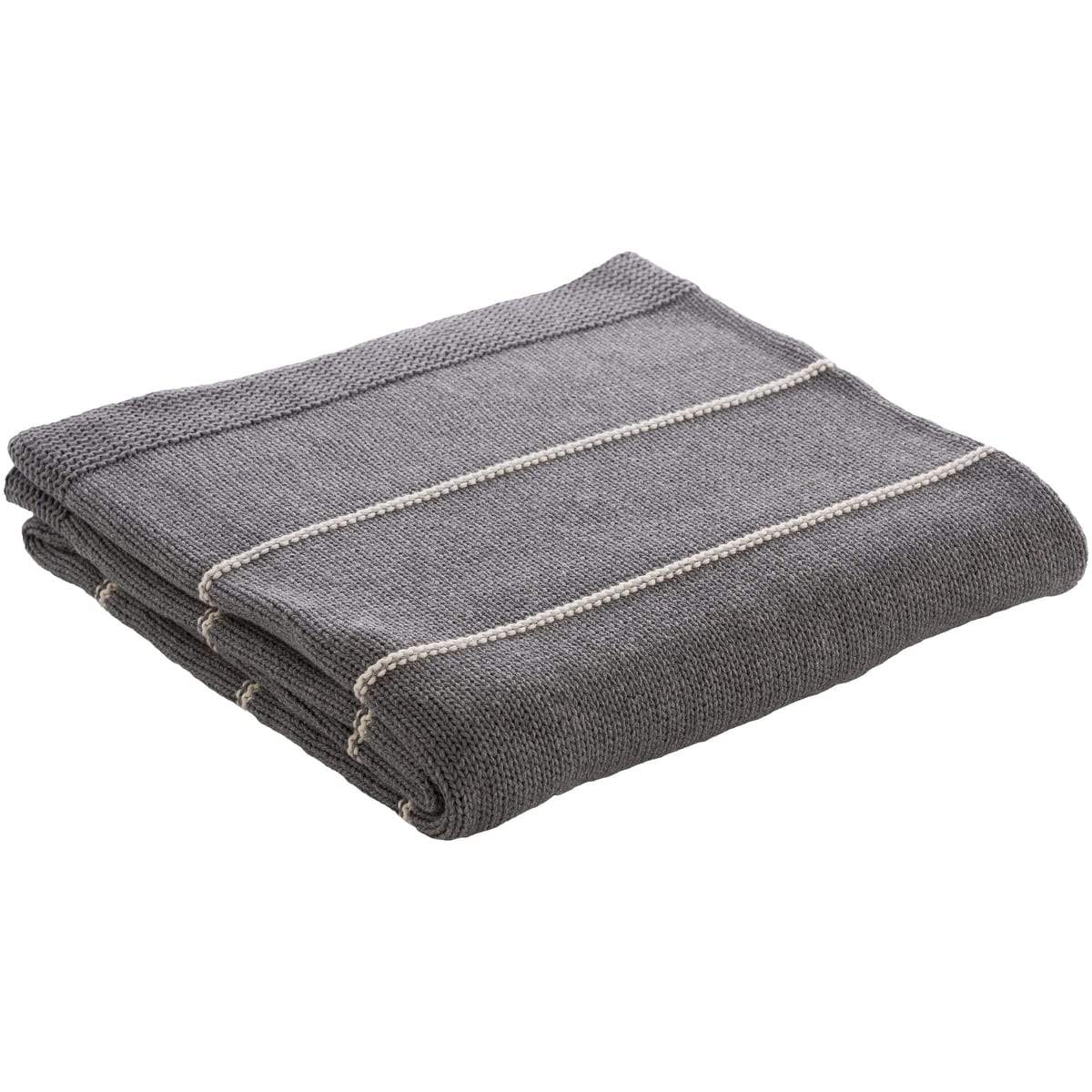 Surya Torsten TSN-1000  Transitional Knitted Cotton Throw Blanket - Fifth and Modern