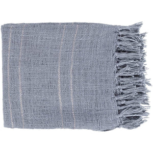 Surya Traveler TVL-2000  Transitional Woven Acrylic Throw Blanket - Fifth and Modern