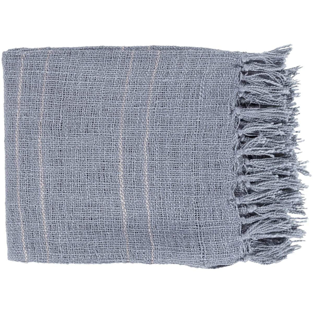 Surya Traveler TVL-2000  Transitional Woven Acrylic Throw Blanket - Fifth and Modern