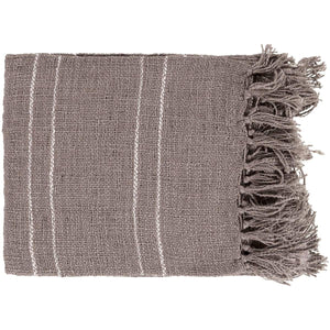 Surya Traveler TVL-2003  Transitional Woven Acrylic Throw Blanket - Fifth and Modern